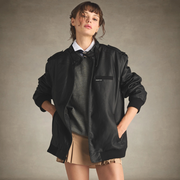 Women's Faux Leather Iconic Racer Oversized Jacket