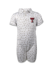 Garb DoubleT "Peyton" Game Day All Over Print INFANT Polo Onesie