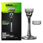 GilletteLabs with Exfoliating Bar Razor (1 Handle + 2 Cartridges)