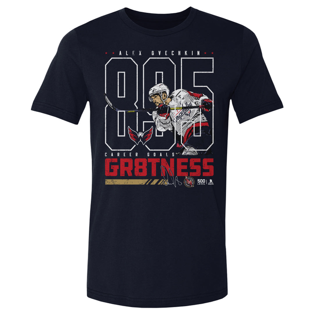 Alex Ovechkin Washington Capitals 895 Career Goals Outline WHT