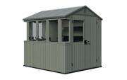 Darwin 6x8 Potting Shed - Green