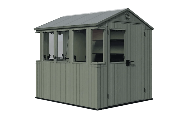 Darwin 6x8 Potting Shed - Green