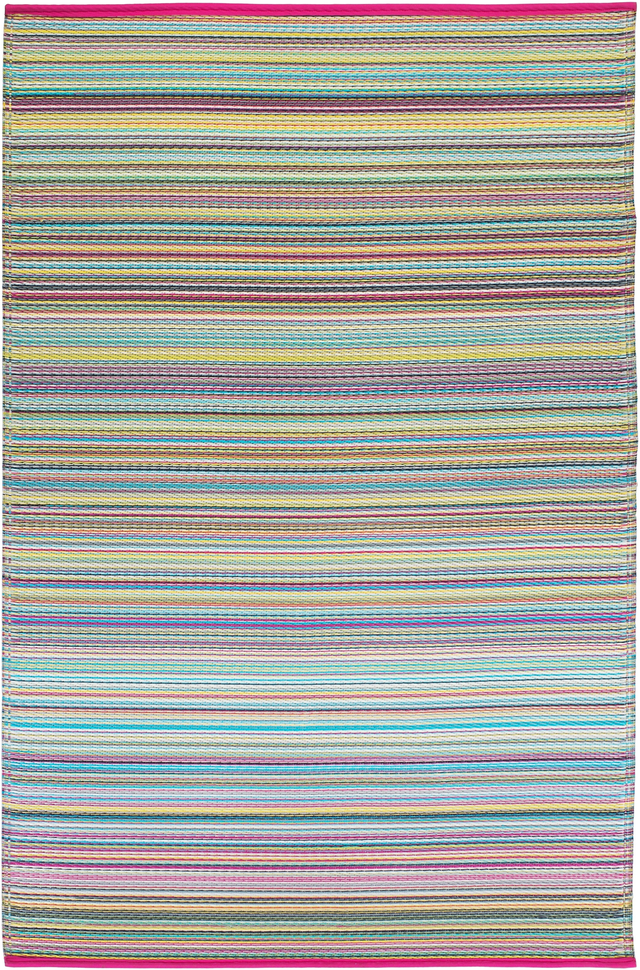 Cancun - Candy Striped Outdoor Rug for Patio