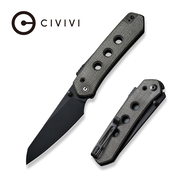CIVIVI Vision FG Thumb Stud & Superlock Knife Micarta Handle (3.54" Nitro-V Blade) C22036-3