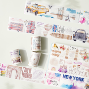 Pre-cut Cityscape Washi/PET Tape Bundle
