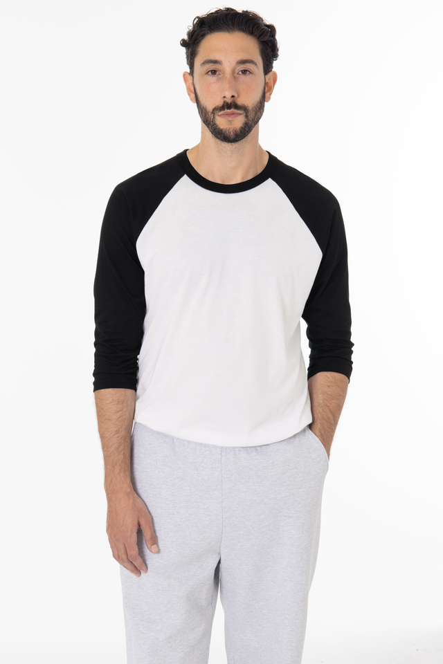 FF53 - 3/4 Sleeve Poly Cotton Raglan