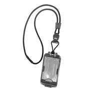 Black EK Guardian ID Badge Holder with Detachable Lanyard (10935) by EK USA