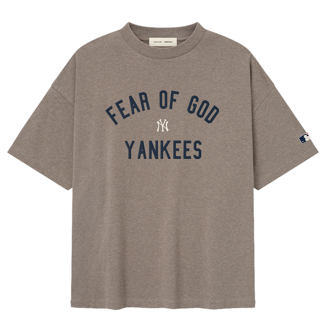 Men's New York Yankees Fear of God x MLB Warm Heather Gray 90's Fit T-Shirt