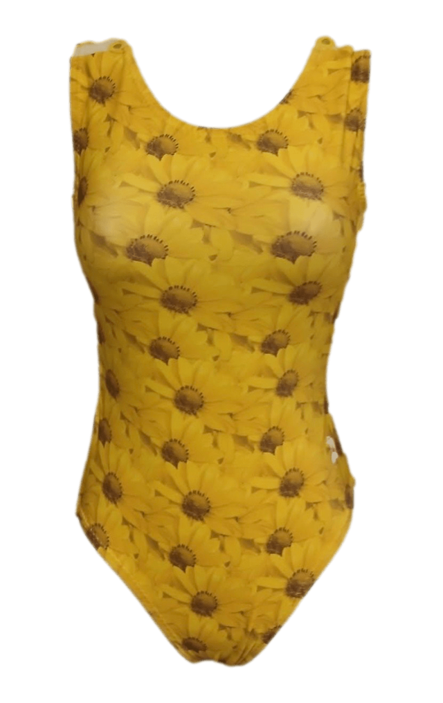 Sunflower Fields Gymnastics Leotard - Foxy's Girls Leotard, USA Made