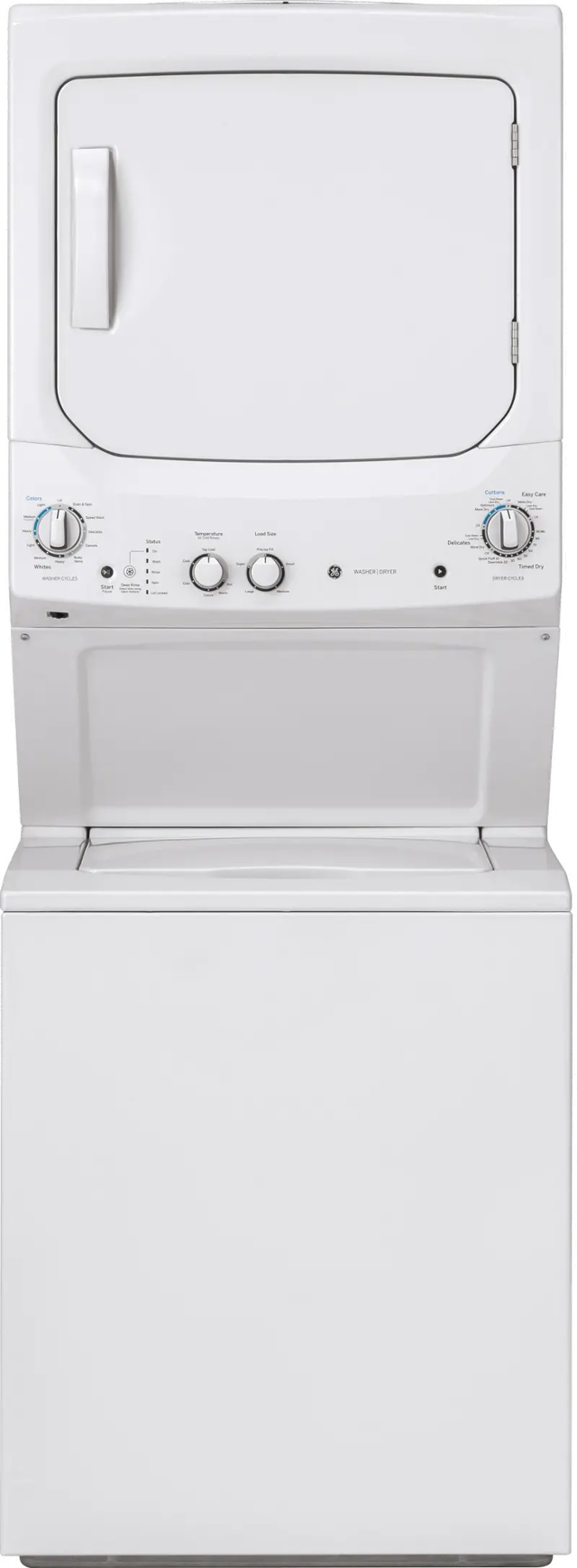 GE Unitized Spacemaker 3.8 cu. ft. Washer and 5.9 cu. ft. Electric Dryer - White