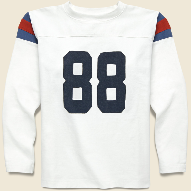 Elbow Rip Football Tee - White