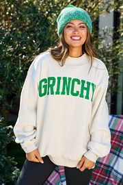 Grinchy/Naughty Reversible Oversized Sweatshirt