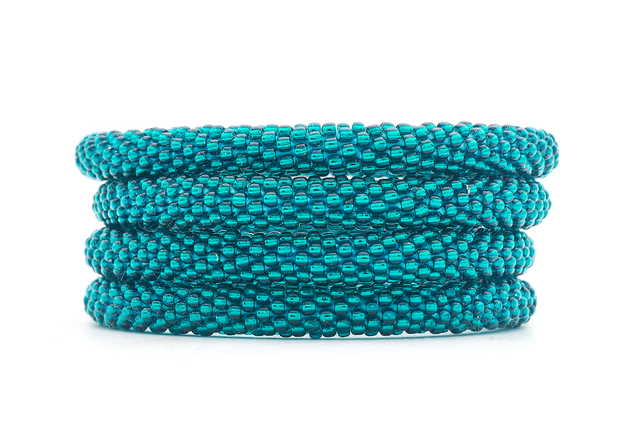 Teal Solid Bracelet - Extended 8"
