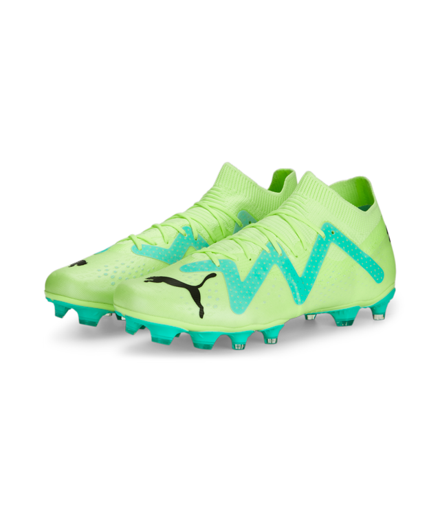 Puma Future Match FG/AG Soccer Cleats 107180 03 FAST YELLOW-PUMA BLACK-ELECTRIC PEPPERMINT