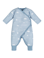 Muslin Side Snap Kimono - Clouds