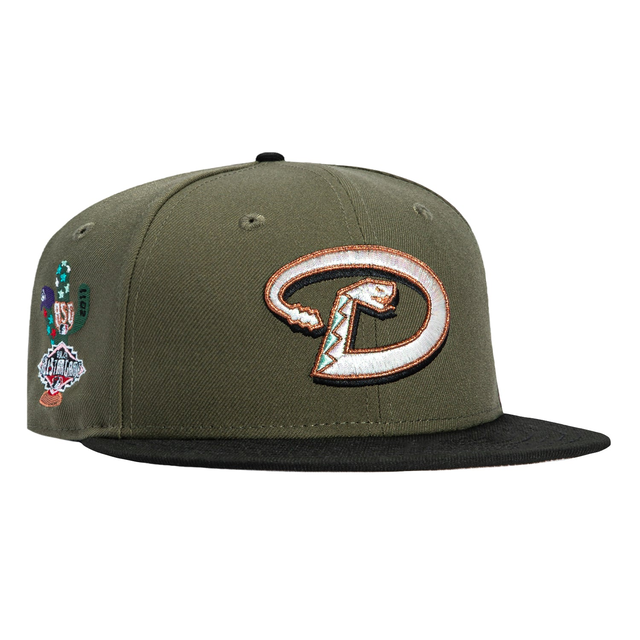 New Era 59Fifty Arizona Diamondbacks 2011 All Star Game Patch D Hat - Olive, Black