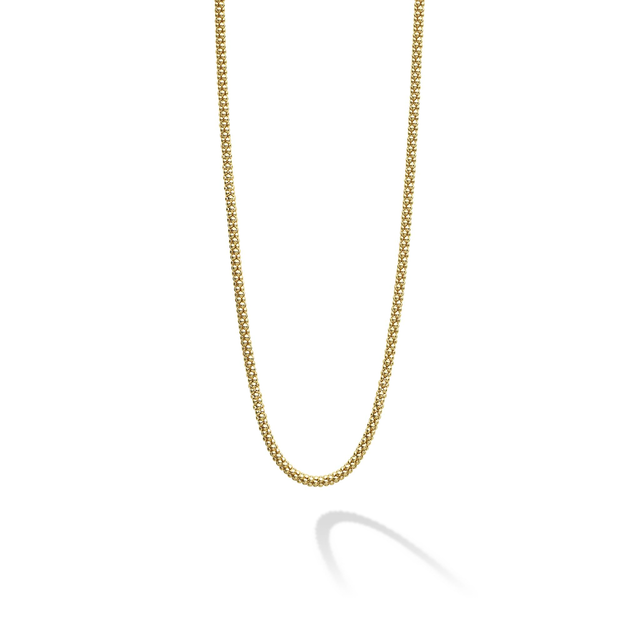 Anthem 18K Gold Caviar Chain Necklace | 2mm