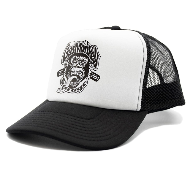 Monkey Logo Black & White Trucker Hat