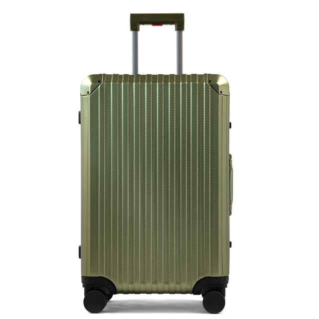 TREK Aluminum Suitcase Army Green