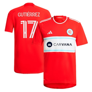 Men's Chicago Fire Brian Gutierrez adidas Red 2024 Return To Red Replica Player Jersey