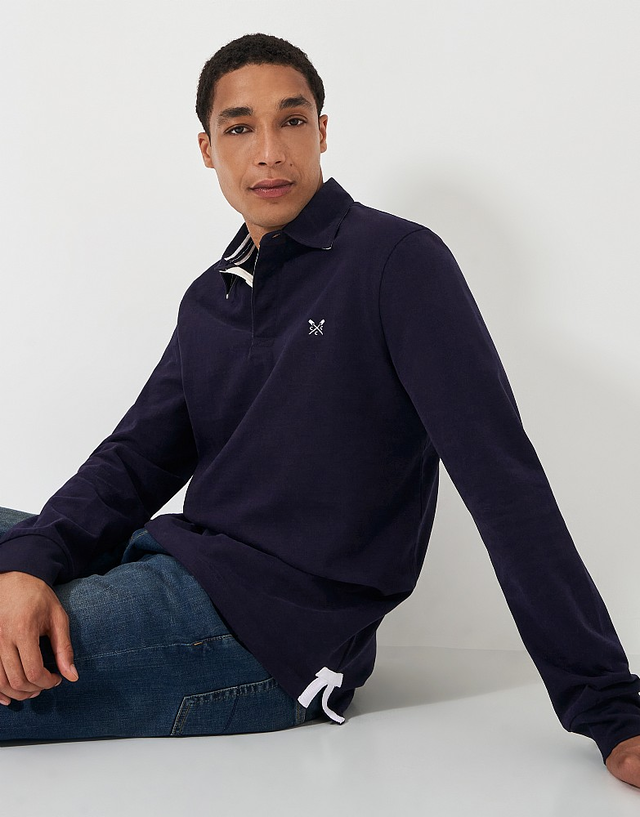 Classic Rugby Shirt in Navy