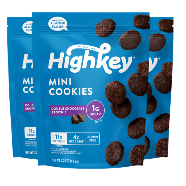 Mini Cookies: Double Chocolate Brownie (3 Pack - 2.25 oz bags)