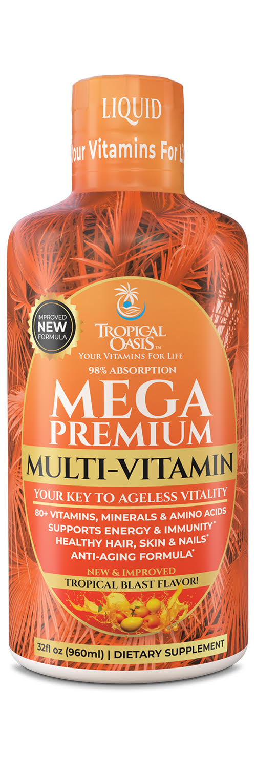 Mega Premium Liquid Multivitamin and Mineral Supplement - 32oz, 32serv