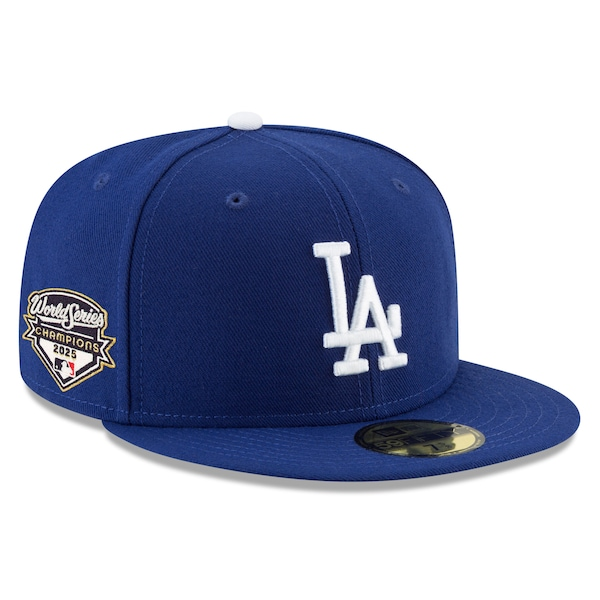 Men's Los Angeles Dodgers  New Era Royal 2025 World Series Champions Side Patch 59FIFTY Fitted Hat