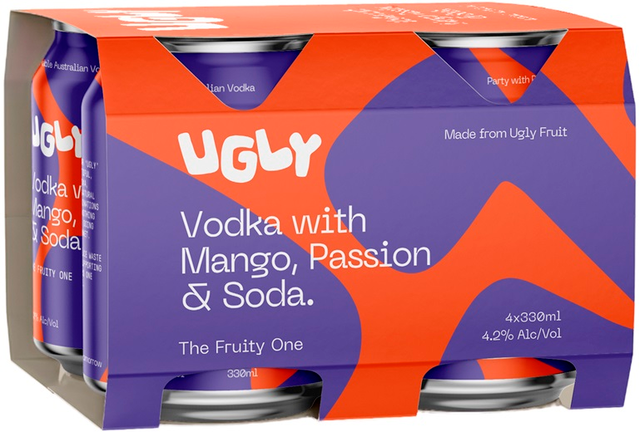 Ugly Vodka Passion & Mango Can 330mL