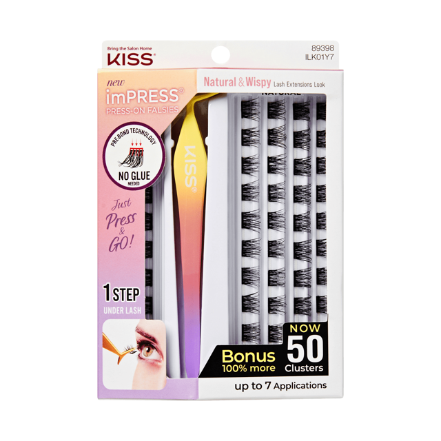 imPRESS Press-On Falsies Eyelash 30 Clusters - Natural & Wispy