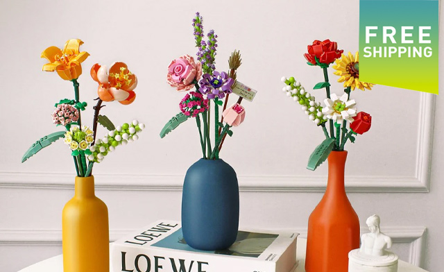 $29.95 for a Flower Bouquet Building Block Set (a $49 Value)