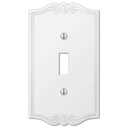 Charleston White Cover Plates