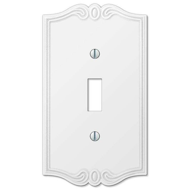 Charleston White Cover Plates