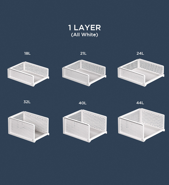 Joybos® Stackable Storage Basket Foldable Closet Organizers
