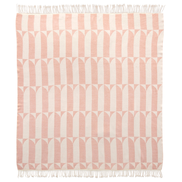 Waverly Tile Pink Throw