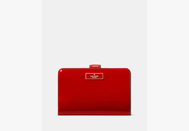 Bridget Patent Medium Compact Bifold Wallet