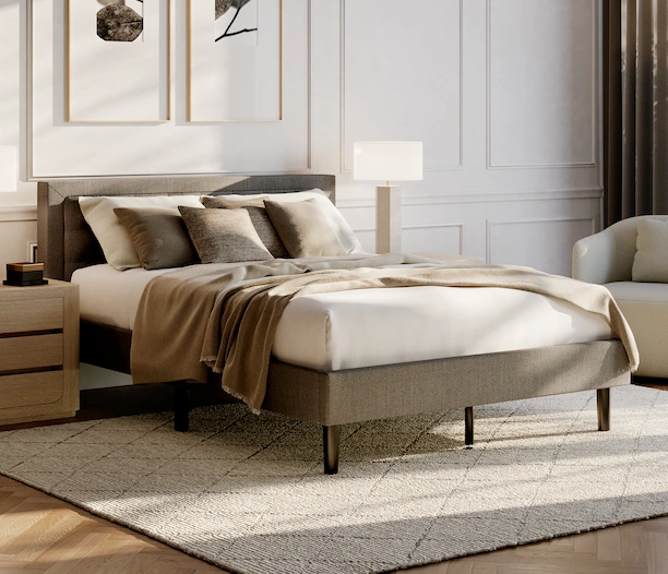 The Bed Frame With Headboard