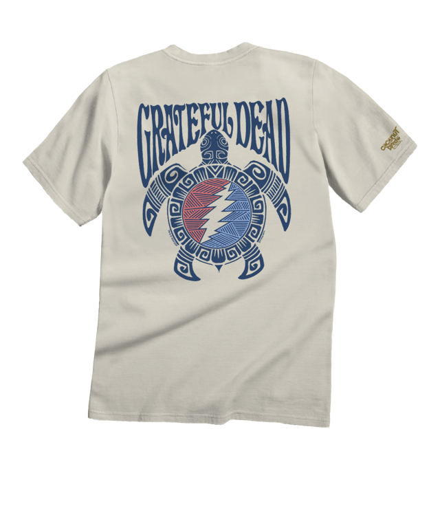Grateful Dead Tribal Turtle - Coconut Dyed Short Sleeve Crewneck T-Shirt