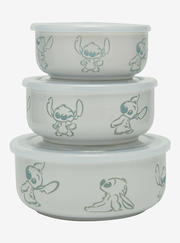 Disney Lilo & Stitch Posing Stitch Bowl and Lid Set