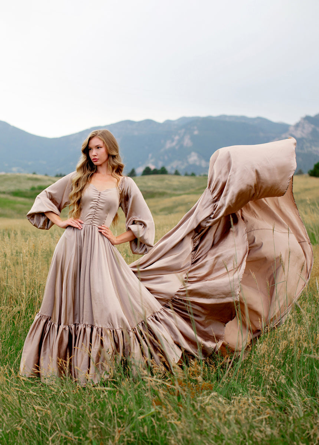 Lorna Impact Dress in Stone