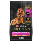 Purina Pro Plan Sensitive Skin and Stomach Salmon & Rice Formula Dry Dog Food, 16 lbs.