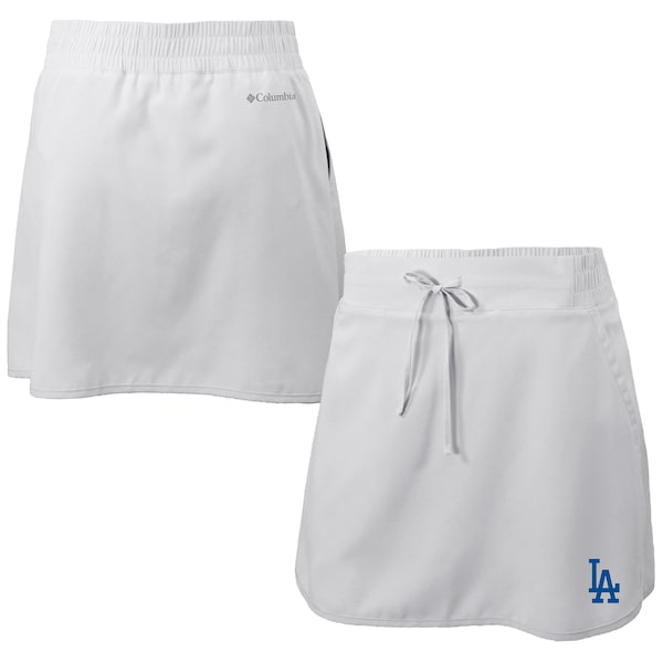 Women's Los Angeles Dodgers  Columbia White Omni-Wick Lakewood Pines Skort