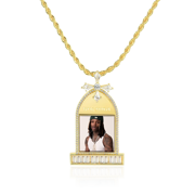 Custom Tombstone Photo Pendant