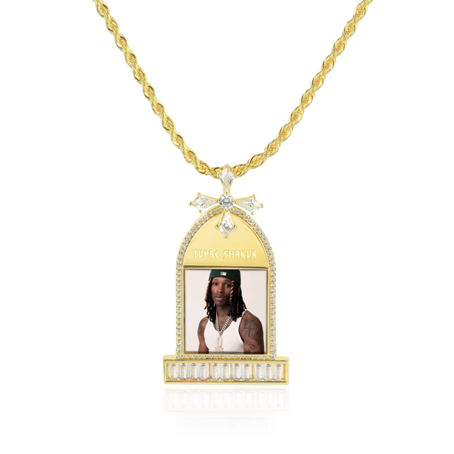 Custom Tombstone Photo Pendant