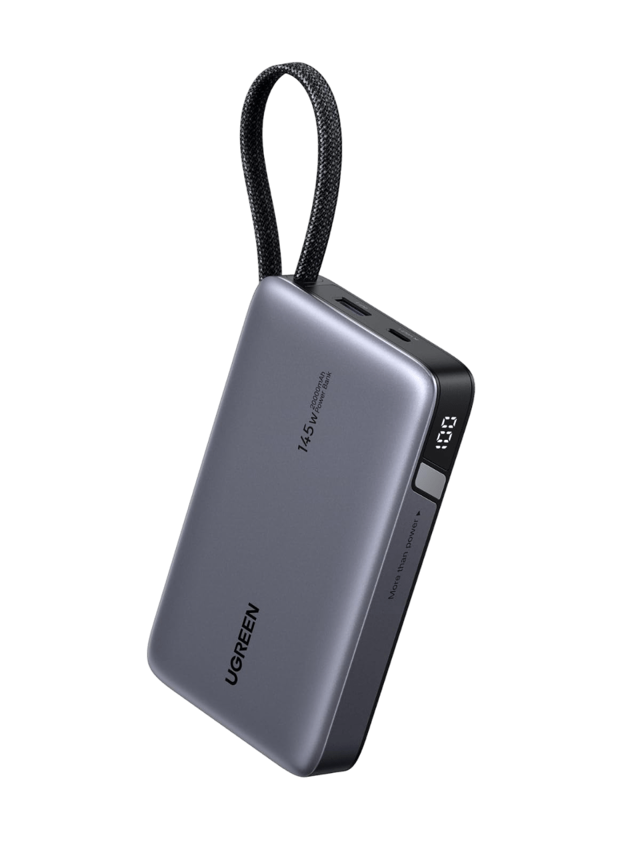 UGREEN Nexode Powerbank (20000mAh, 145W, integriertem Kabel)