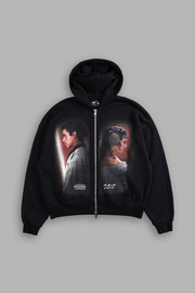 Crossed Paths Darco Double Zip Hoodie in Black