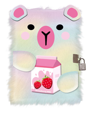 Diary: Fur Rainbow Capybara w/ Squishy Strawberry