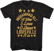 Wins And Losses Muhammad Ali T-Shirt