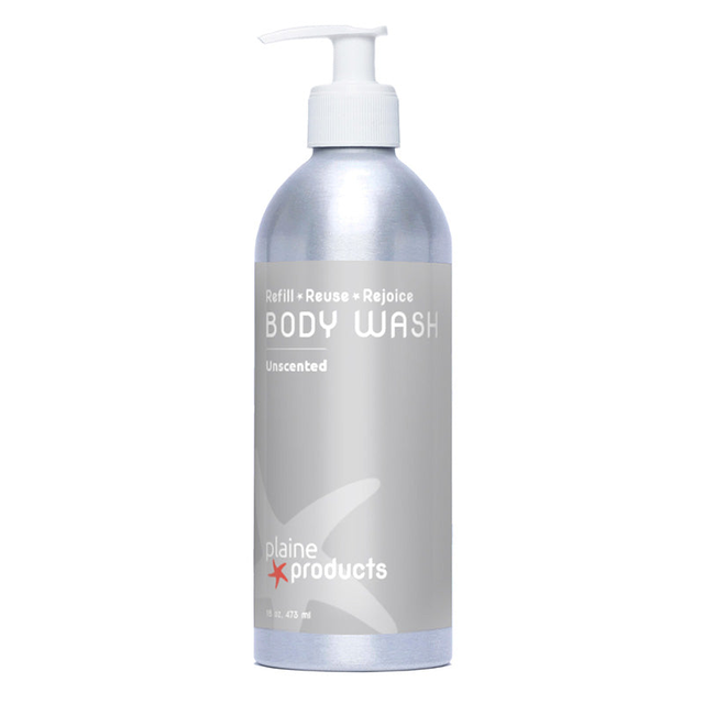 Refillable Unscented Natural Body Wash 16oz