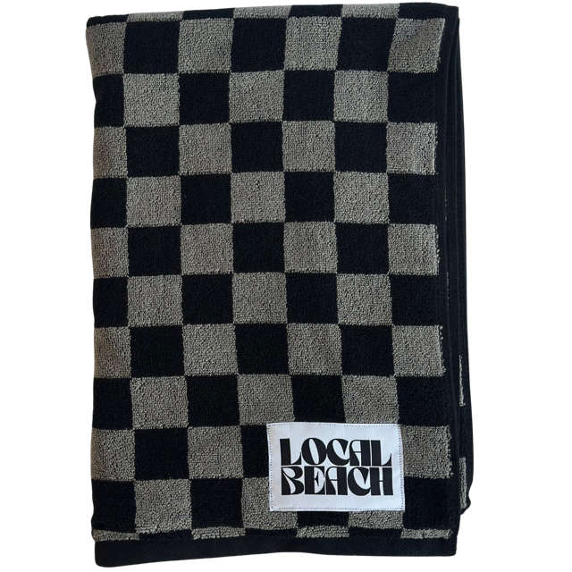 Checker Beach & Bath Towel
